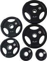 Олимпийский обрезиненный диск 2.5 кг, черный матовый Aerofit AFPLB2.5